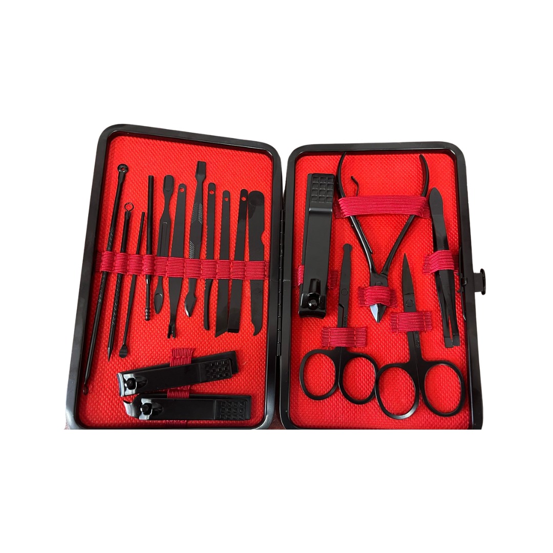 KIT DE MANICURA Y PEDICURA 18 PZ